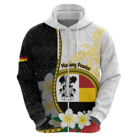 Personalised PNG Madang Provins Zip Hoodie Papua New Guinea Plumeria Melanesian Pattern - Polynesian Pride
