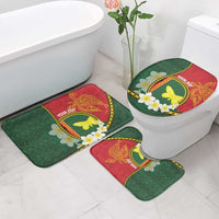 Personalised PNG Oro Provins Bathroom Set Papua New Guinea Plumeria Melanesian Pattern - Polynesian Pride