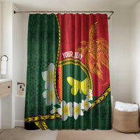 Personalised PNG Oro Provins Bathroom Set Papua New Guinea Plumeria Melanesian Pattern - Polynesian Pride