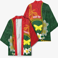Personalised PNG Oro Provins Kimono Papua New Guinea Plumeria Melanesian Pattern - Polynesian Pride