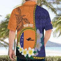 Personalised PNG Niu Ailan Hawaiian Shirt Papua New Guinea Plumeria Melanesian Pattern - Polynesian Pride