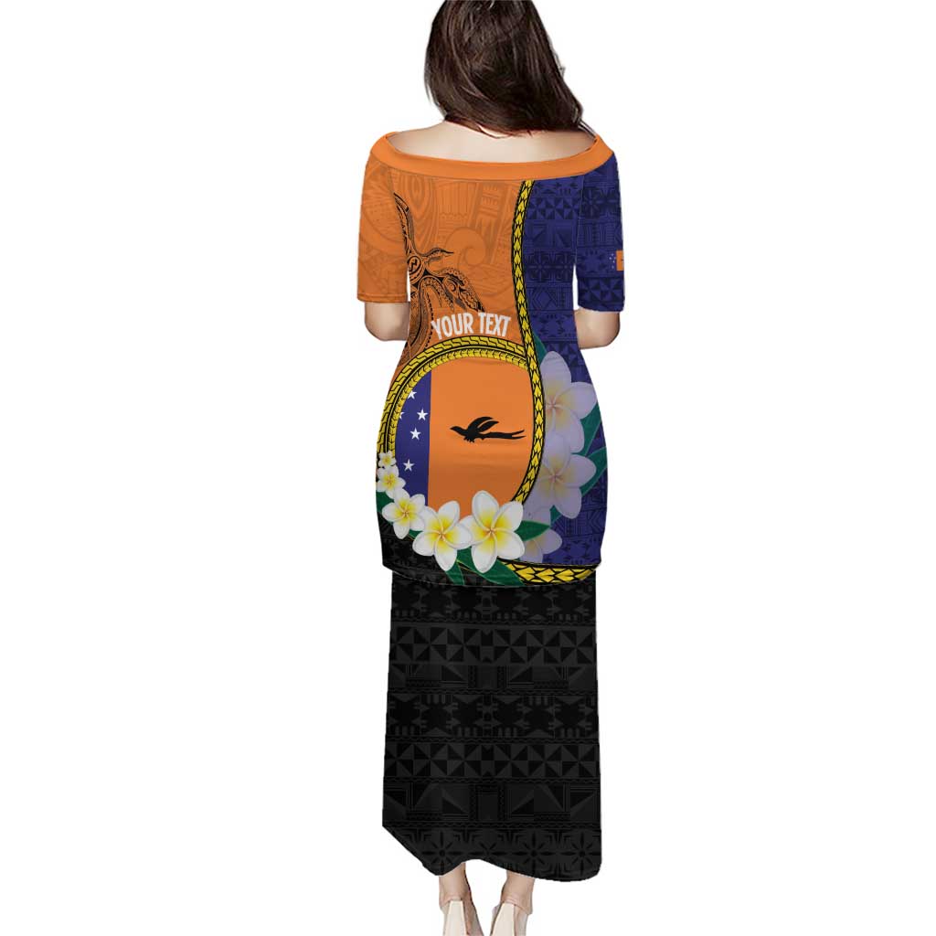 Personalised PNG Niu Ailan Puletasi Papua New Guinea Plumeria Melanesian Pattern - Polynesian Pride