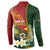 Personalised PNG Simbu Provins Button Sweatshirt Papua New Guinea Plumeria Melanesian Pattern - Polynesian Pride
