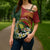 Personalised PNG Simbu Provins Cross Shoulder Shirt Papua New Guinea Plumeria Melanesian Pattern - Polynesian Pride