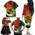Personalised PNG Simbu Provins Family Matching Off The Shoulder Long Sleeve Dress and Hawaiian Shirt Papua New Guinea Plumeria Melanesian Pattern - Polynesian Pride
