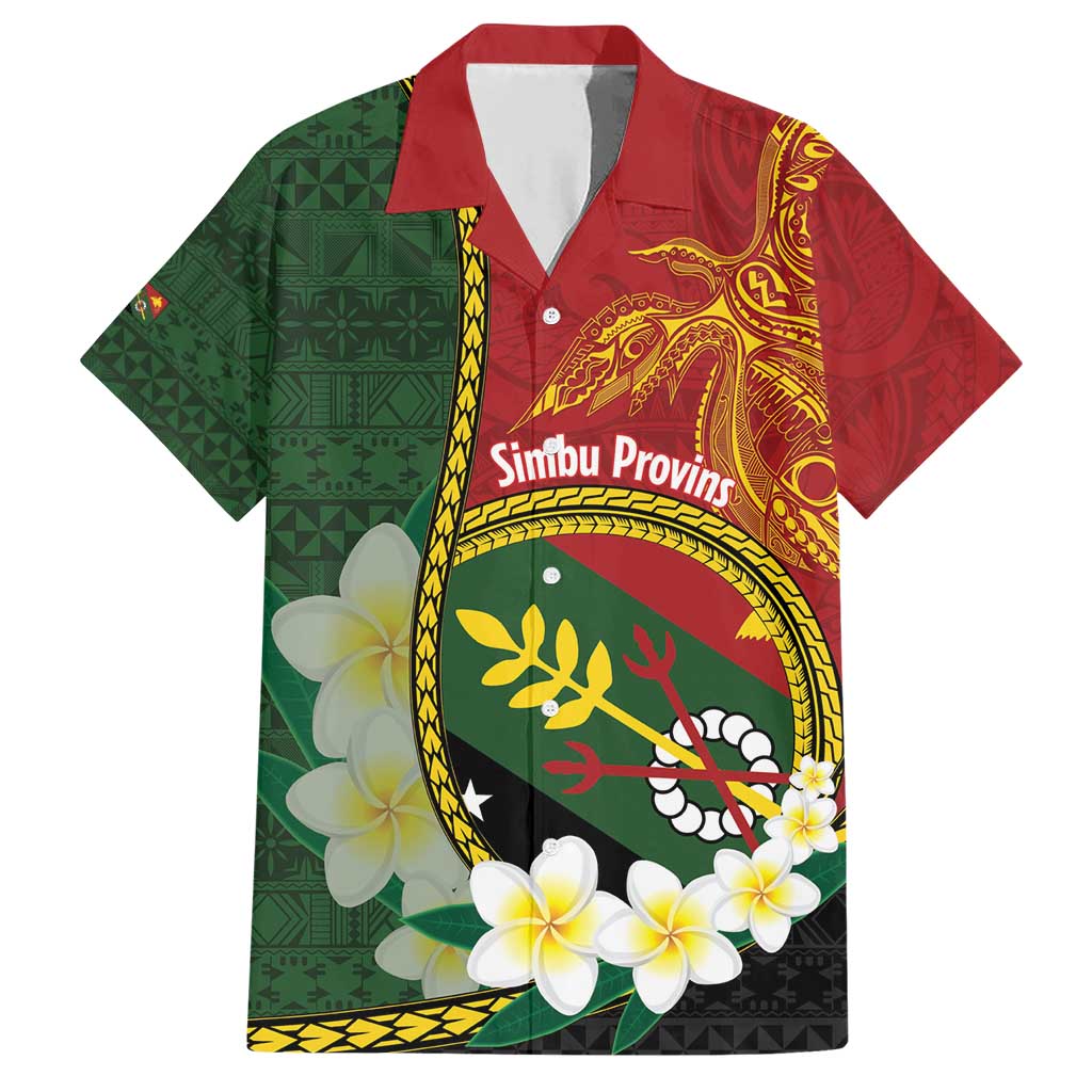Personalised PNG Simbu Provins Family Matching Short Sleeve Bodycon Dress and Hawaiian Shirt Papua New Guinea Plumeria Melanesian Pattern - Polynesian Pride
