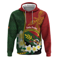Personalised PNG Simbu Provins Hoodie Papua New Guinea Plumeria Melanesian Pattern - Polynesian Pride
