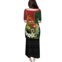 Personalised PNG Simbu Provins Puletasi Papua New Guinea Plumeria Melanesian Pattern - Polynesian Pride