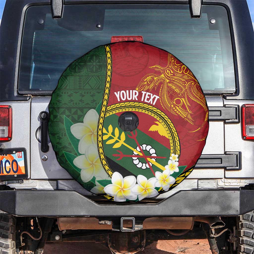 Personalised PNG Simbu Provins Spare Tire Cover Papua New Guinea Plumeria Melanesian Pattern - Polynesian Pride