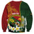 Personalised PNG Simbu Provins Sweatshirt Papua New Guinea Plumeria Melanesian Pattern - Polynesian Pride