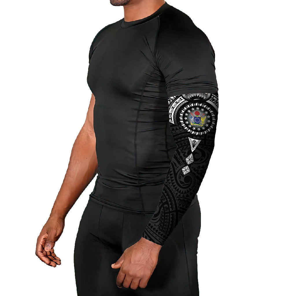 Cook Islands Manta Ray Arm Sleeves Kuki Airani Tattoo Black Color LT14 - Polynesian Pride