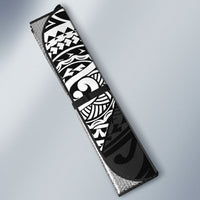 Cook Islands Manta Ray Auto Sun Shade Kuki Airani Tattoo Black Color LT14 - Polynesian Pride