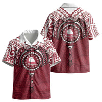 Personalised Cook Islands Mangaia Kid Hawaiian Shirt Map With Kuki Airani Manta Ray Tattoo LT14 - Polynesian Pride