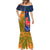 Custom France And Australia Rugby Mermaid Dress 2023 World Cup Le Bleus Wallabies Together LT14 - Polynesian Pride