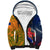 Custom France And Australia Rugby Sherpa Hoodie 2023 World Cup Le Bleus Wallabies Together LT14 Unisex Gold - Polynesian Pride