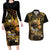 Polynesia Suicide Prevention Awareness Couples Matching Long Sleeve Bodycon Dress and Hawaiian Shirt Your Life Is Worth Living For Polynesian Gold Pattern LT14 Gold - Polynesian Pride