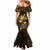 Polynesia Suicide Prevention Awareness Mermaid Dress Your Life Is Worth Living For Polynesian Gold Pattern LT14 - Polynesian Pride