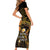 Polynesia Suicide Prevention Awareness Short Sleeve Bodycon Dress Your Life Is Worth Living For Polynesian Gold Pattern LT14 - Polynesian Pride