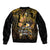 Polynesia Suicide Prevention Awareness Sleeve Zip Bomber Jacket Your Life Is Worth Living For Polynesian Gold Pattern LT14 - Polynesian Pride