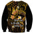 Polynesia Suicide Prevention Awareness Sweatshirt Your Life Is Worth Living For Polynesian Gold Pattern LT14 - Polynesian Pride
