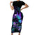 Polynesia Suicide Prevention Awareness Short Sleeve Bodycon Dress Your Life Is Worth Living For Polynesian Purple Pattern LT14 Long Dress Purple - Polynesian Pride