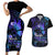 Polynesia Suicide Prevention Awareness Couples Matching Short Sleeve Bodycon Dress and Hawaiian Shirt Your Life Is Worth Living For Polynesian Blue Pattern LT14 Gold - Polynesian Pride