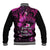 Polynesia Suicide Prevention Awareness Baseball Jacket Your Life Is Worth Living For Polynesian Pink Pattern LT14 - Polynesian Pride