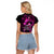 Polynesia Suicide Prevention Awareness Raglan Cropped T Shirt Your Life Is Worth Living For Polynesian Pink Pattern LT14 - Polynesian Pride