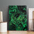 New Zealand Tuatara Canvas Wall Art Aotearoa Maori Clematis Flowers - Green