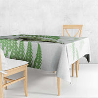 Green New Zealand Tuatara Tablecloth Aotearoa Sphenodon Punctatus Silver Fern LT14 - Polynesian Pride