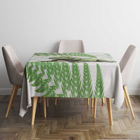 Green New Zealand Tuatara Tablecloth Aotearoa Sphenodon Punctatus Silver Fern LT14 - Polynesian Pride