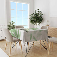 Green New Zealand Tuatara Tablecloth Aotearoa Sphenodon Punctatus Silver Fern LT14 - Polynesian Pride