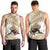 Gold New Zealand Tuatara Men Tank Top Aotearoa Sphenodon Punctatus Silver Fern