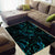 New Zealand Skink Area Rug Aotearoa Maori Mix Paua Shell