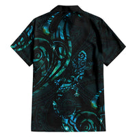 New Zealand Skink Family Matching Tank Maxi Dress and Hawaiian Shirt Aotearoa Maori Mix Paua Shell LT14 - Polynesian Pride