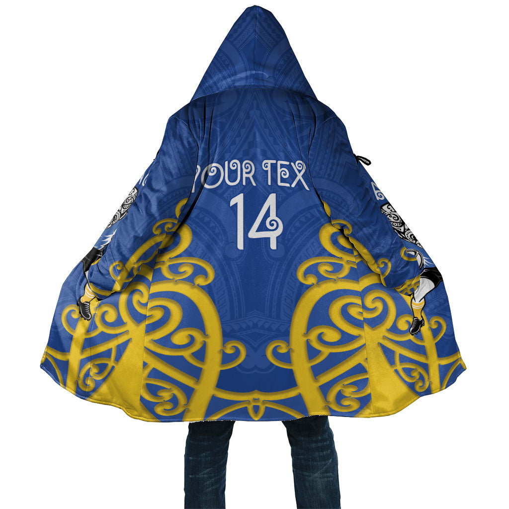 Otago Custom Rugby New Zealand Cloak Aotearoa Maori Pukana Tiki Mascot