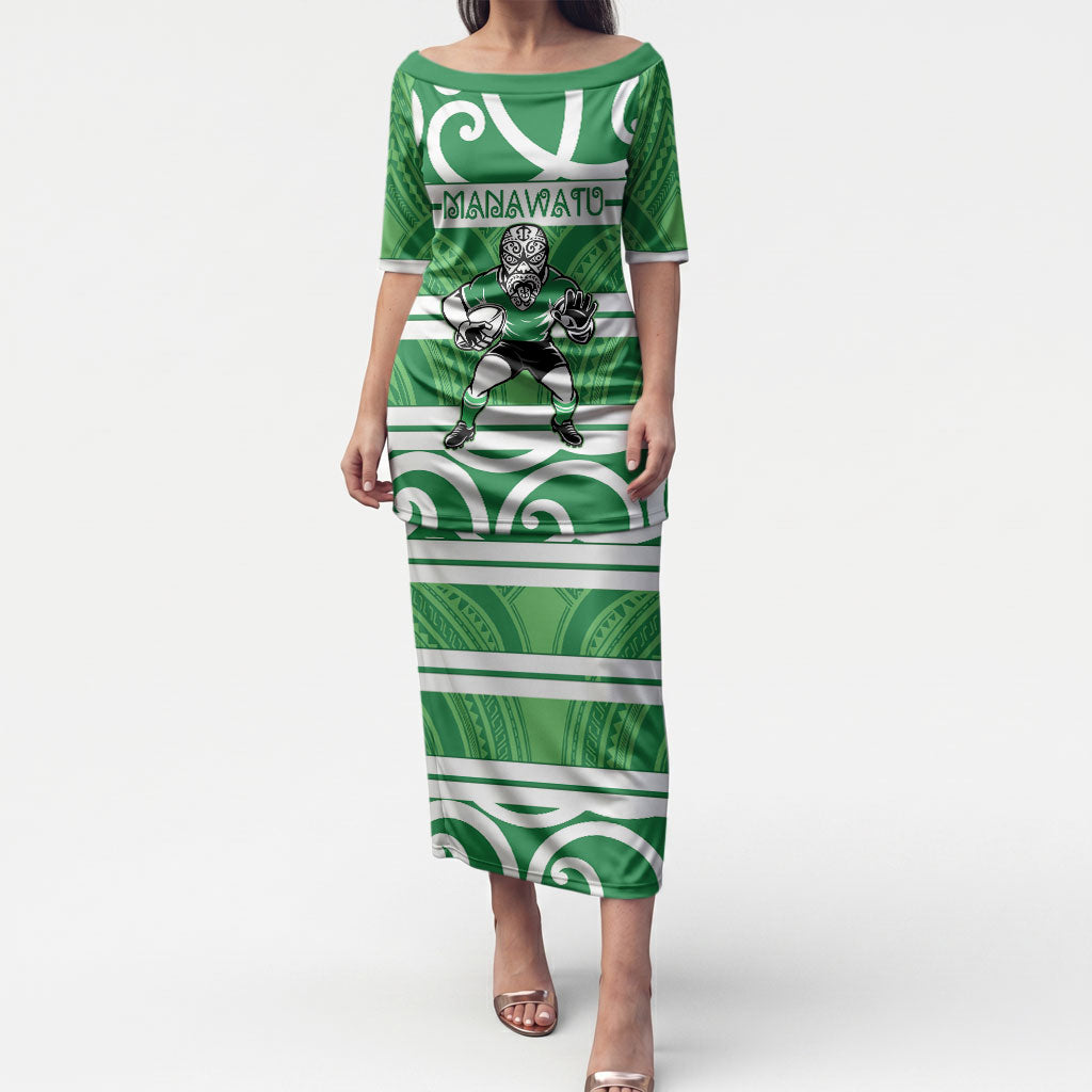 Manawatu Custom Rugby New Zealand Puletasi Aotearoa Maori Pukana Tiki Mascot