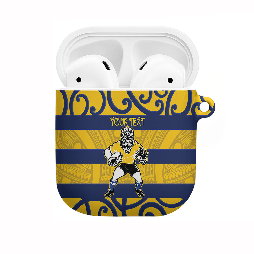 Bay of Plenty Custom Rugby New Zealand AirPods Case Aotearoa Maori Pukana Tiki Mascot