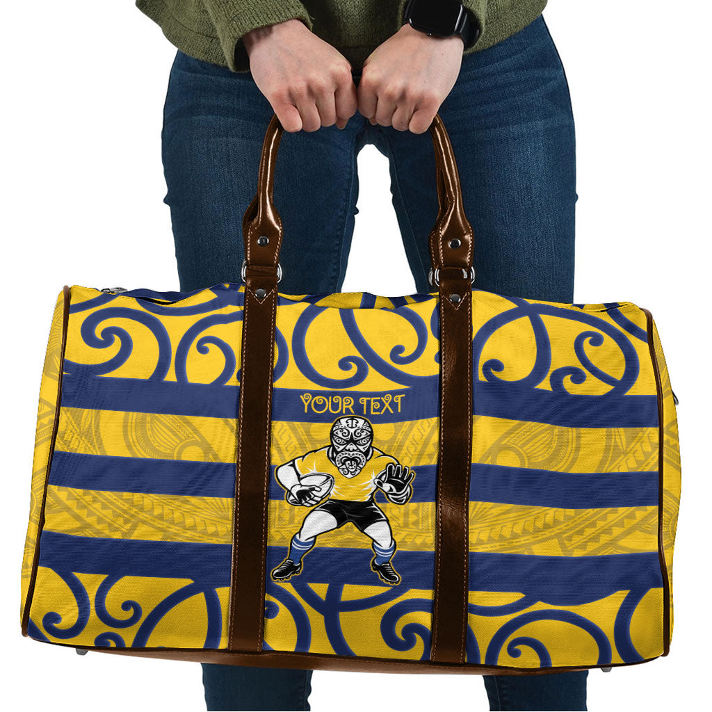 Bay of Plenty Custom Rugby New Zealand Travel Bag Aotearoa Maori Pukana Tiki Mascot