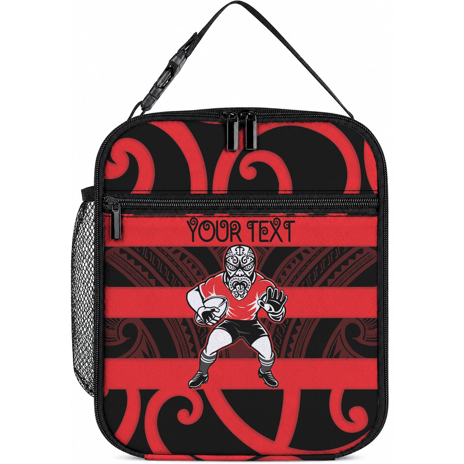 Canterbury Custom Rugby New Zealand Lunch Bag Aotearoa Maori Pukana Tiki Mascot