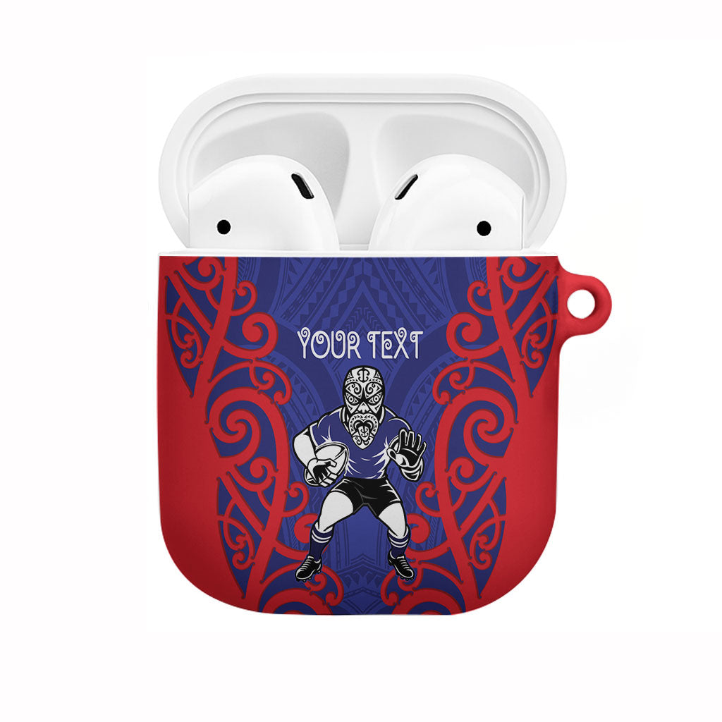 Tasman Custom Rugby New Zealand AirPods Case Aotearoa Maori Pukana Tiki Mascot