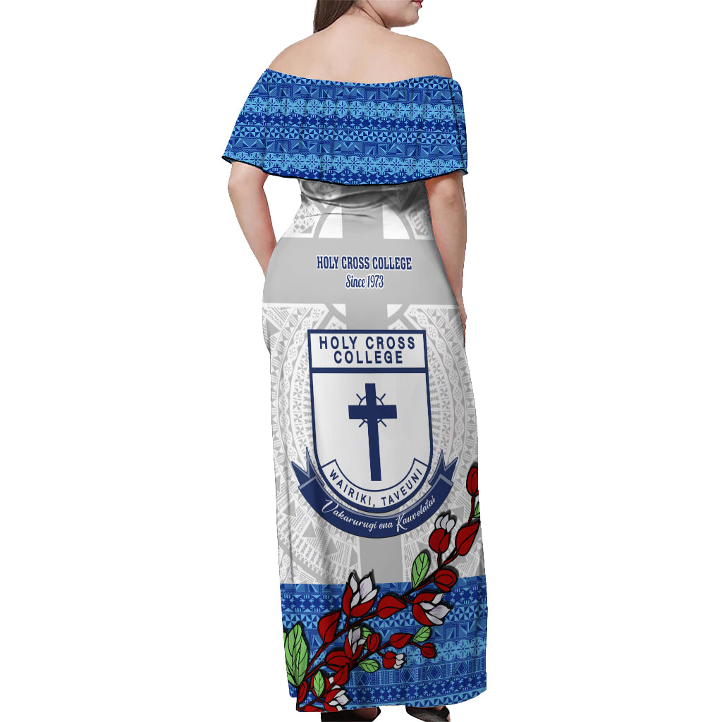 fiji-holy-cross-college-off-shoulder-maxi-dress-happy-50th-anniversary-fijian-tagimoucia-tapa-pattern