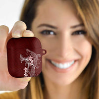Oxblood Hawaii AirPods Case Hammerhead Shark Tattoo Curve Polynesian - Polynesian Pride