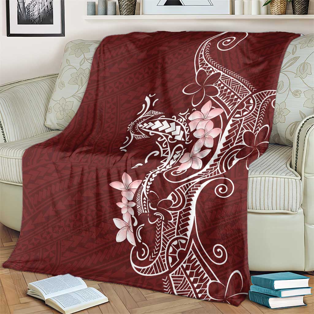Oxblood Hawaii Blanket Hammerhead Shark Tattoo Curve Polynesian - Polynesian Pride
