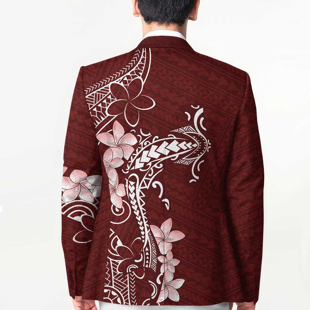 Oxblood Hawaii Blazer Hammerhead Shark Tattoo Curve Polynesian - Polynesian Pride