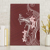 Oxblood Hawaii Canvas Wall Art Hammerhead Shark Tattoo Curve Polynesian - Polynesian Pride