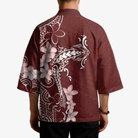 Oxblood Hawaii Kimono Hammerhead Shark Tattoo Curve Polynesian - Polynesian Pride