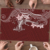 Oxblood Hawaii Puzzle Hammerhead Shark Tattoo Curve Polynesian - Polynesian Pride