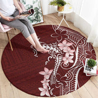 Oxblood Hawaii Round Carpet Hammerhead Shark Tattoo Curve Polynesian - Polynesian Pride