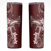 Oxblood Hawaii Skinny Tumbler Hammerhead Shark Tattoo Curve Polynesian - Polynesian Pride